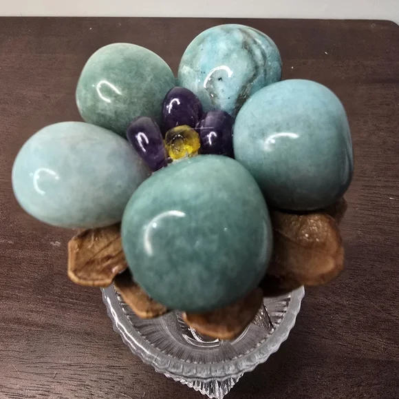 Aquamarine Crystal Flower - Picture 3 of 13